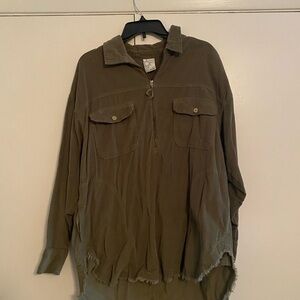 Olive Green Women's Tunic Top